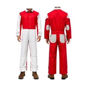 BSI 2501FR FR Cotton Coverall with Split Leather Reinforcement